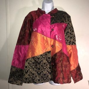 Indigo Moon Ladies Kimono Style Jacket, Sz L